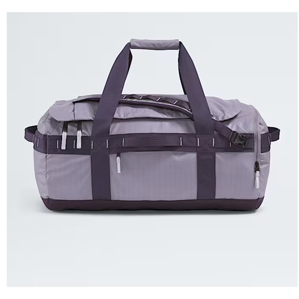The North Face Base Camp Voyager 62L Duffel Bag Backpack Transcendent Grey NWT